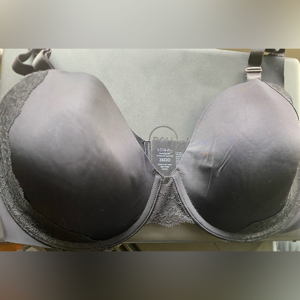 Soma Elegant Black Lace Bra